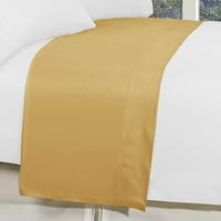 Elegant Comfort® broj niti bez bora Egipatski kvalitet, 1-dijelni ravni Lim, Twin Twin XL, zlato