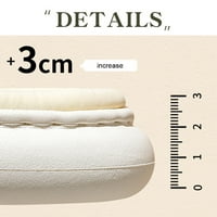 Cloud Slides široko prilike jastuk papuče za žene i muškarce bijele 36-37
