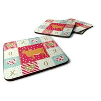 Carolines Treasures CK5252FC Zebu indikad Cow Couster Coaster set od 4, crvena, 1 2, višebojna