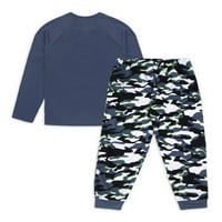 Wonder Nation Boys grafički Top dugih rukava sa Jogger pantalonama set pidžama za spavanje, veličine 4-18