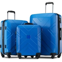 Hommoo Hardside Proširiv kofer sa spinovima, TSA brava, trodijelni set