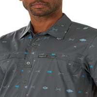 Wrangler muški vanjski kratki rukav Utlity Camp Shirt