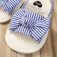 Ljetne sandale za novorođenčad Bowknot sandale na prugasti gumeni đon prve cipele za hodanje