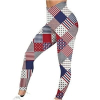Američke tematske helanke Odjeća sa američkom zastavom modni rastezljivi helanke fitnes trčanje teretana