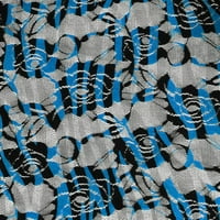 Shason tekstilni čipkasti uzorak sa printom Snježnog Leoparda na vrhu, više boja