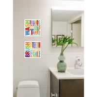 Operite sapunom i vodenim šarenom kupaonicom Zidna ploča