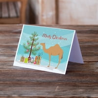 Caroline's blaga arapske kamile dromedar božićne božićne čestitke sa kovertama, 5 7