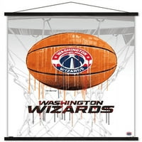 Čarobnjaci Washington - Kapka košarkaški zid s drvenim magnetskim okvirom, 22.375 34