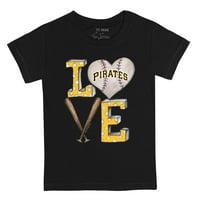 Mladića Tiny Turpap Black Pittsburgh Pirates Baseball Love Majica