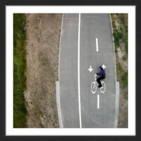 Marmont Hill Bicikl Lane od Karolis Janulis uokvirenog slikarskog umjetnosti, 12.0 1.5