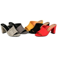 Kolekcija Journee Womens Allea Tru Comfort Foad Wide širine D'Orsay Block Heel Sandals