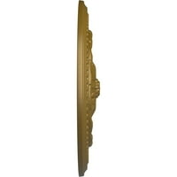 Ekena Millwork 3 4 od 7 8 P chester strop medaljon, ručno oslikano zlato