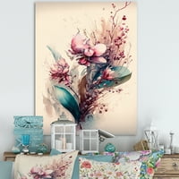 Designart Orchid Floral Design II canvas Wall Art
