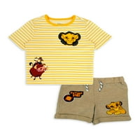 Disney The Lion King Baby Boy Majica i kratke hlače, set outfit