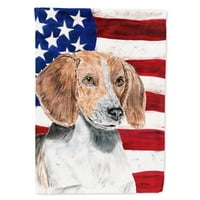 Engleski Foxhound SAD Američka zastava zastave Platnene kuće