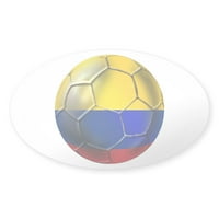 CafePress-Kolumbijski Nogomet Futbol-Naljepnica
