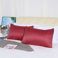 Jedinstvene povoljne usluge Svilenkasti satenski jastuk pokrivaju set burgundy putovanja