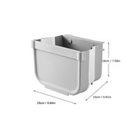 HISTIC HANGING Fliging Mini Can za kuhinjski ormar za smeće Mali sklopivi kanti za smeće pod sudoperom zid montirani preklopni kantu za smeće mini smeće za ormar za spavaću sobu kupaonica