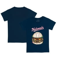 Majica Za Mlade Tiny Turpp Navy Washington Nationals Burger T-Shirt