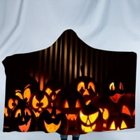 Dekor pokrivača Halloween uzorak Nošenje kape za nošenje HADET-a Dječje pokrivače za djecu s kapuljačom SHALL-a Danas - ljetni ušteda za uklanjanje