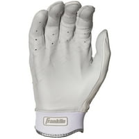 Franklin Sportske mlb rukavice - Powerstrap - Bijeli Chrome - Odrasli veliki