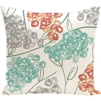 Jednostavno DAISY 16 16 hidrangea cvjetni jastuk za ispis