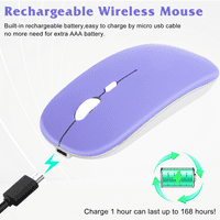 2.4GHz i Bluetooth punjivi miš za Ulefone Note 12p Bluetooth bežični miš za laptop MAC iPad Pro Računar