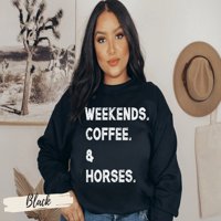 Vikendi, Duks za konje, pokloni za konje, konjska košulja, konjska dukserica, džemperi za žene, poklon