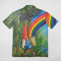 Muška majica i šorc muški dan Svetog Patriksa 3d Digitalni štampani džepni reveri pojedinačna košulja