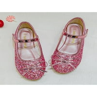 Devojke deca deca Glitter balet ravna haljina Mary Jane cipele Pink 9C