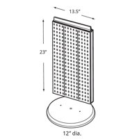 Revolving 13.5 w 22 h Pegboard brojač za ekran PK1