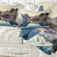 PromenArtirt Norveške Ljetne planine - Pejzažni piksni jastuk za fotografije - 12x20