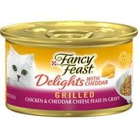 Purina Fancy Freags Delight Wet Cat Food Pileći Cheddar, OZ limenke