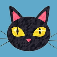 Retro Cat Muns Royal Blue Graphic Tee - Dizajn od strane ljudi s