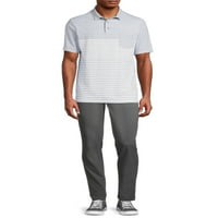 Ben Hogan muška i velika Muška moderna kroj kratka rukava prugasta Golf Polo majica s džepom, do veličine 5XL