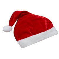 Imcute Girls Božićne flanelne odjeće, kontrastna haljina u boji + šešir + šal