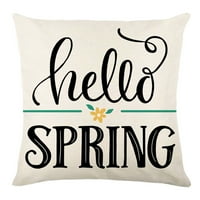 Navlaka za jastuk mekani udoban uzorak cvijeća proljeće cvjetna Abeceda štampanje jastuka Kućni dekor