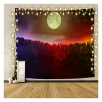 Dekor za tapisetor za šumu Mjesec sa izvrsnim tiskarskim zidom viseći tapiserija za plafon za spavaonice na fakultetu