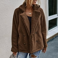 Pimfylm ženska jakna casual udobne zimske jakne za ženske kafe 2xl