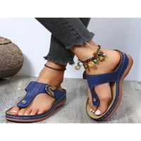 Harsuny ženske udobne flip flip ploče plaža boemska sandala Neklizaju casual Thong klin sandale cipele