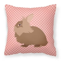 Lionhead Rabbit ružičasti ček Dekorativni jastuk