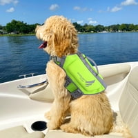 Jakna za pse neoprenski prsluk za plivanje, sportski stil, svijetlo zelena, mala
