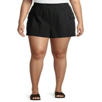 No Bounties Juniors ' Plus Size Pull-On Cargo Shorts