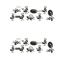 Hemoton Listovi Cartoon Ant Group Zidne Naljepnice Lijepe Dječje Sobe Naljepnice Soba Dekor