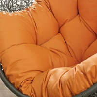 Modway sakrij vanjsku kuhinjsku stolicu sa štandom u sivoj narančastoj boji