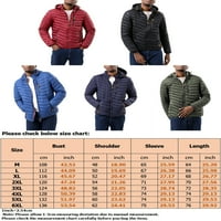 Caprese jednobojni kaput uklonjiva Odjeća s kapuljačom za muške kapute s dugim rukavima V izrez kaputi s kapuljačom Crna XL