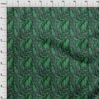 oneOone pamuk Fle zelena tkanina ostavlja šivanje tkanina po dvorištu štampana Diy Odjeća šivanje potrošni