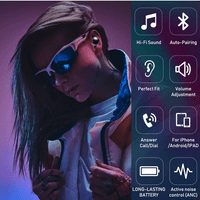 Urban Street Buds Pro Prave Bluetooth Bežične Slušalice Za Acer Iconia Tab A3 - A Sa Aktivnom Crnom Bojom
