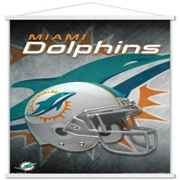 Miami Dolphins-Zidni Poster Sa Kacigom, 14.725 22.375