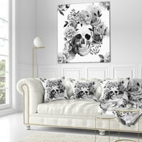 PromenArtict boion akvarel lubanja - apstraktni jastuk za bacanje - 16x16